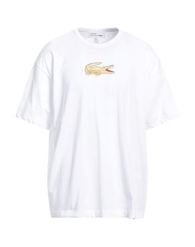 Lacoste X Comme Des Garçons Shirt Man T-shirt White Size S Cotton