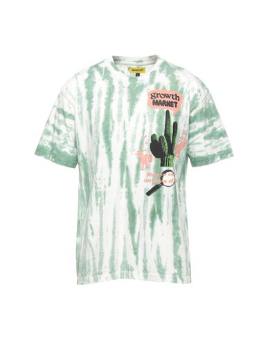 Market Growth Market Tie-dye T-shirt Man T-shirt Green Size S Cotton
