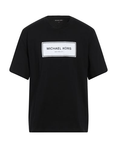 Michael Kors Mens Man T-shirt Black Size L Cotton