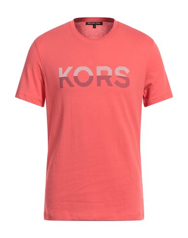 Michael Kors Mens Man T-shirt Coral Size XS Cotton