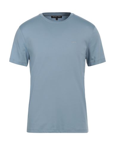 Michael Kors Mens Man T-shirt Light blue Size 3XL Cotton