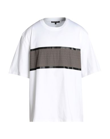 Michael Kors Mens Man T-shirt White Size XXL Cotton