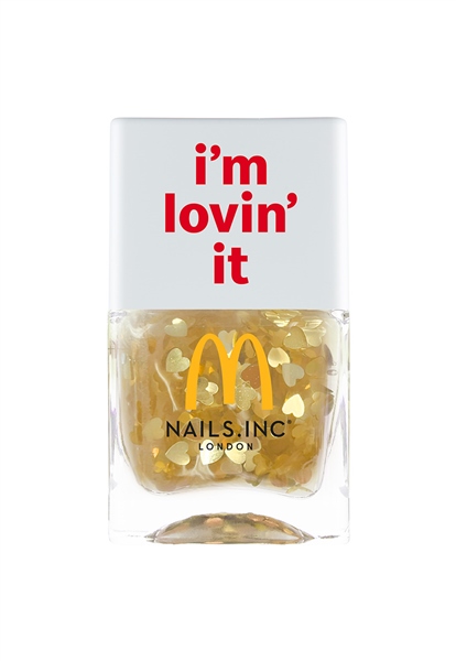 Nails.INC (US) Nails.INC X McDonald's i'm Lovin' It Gold Heart Nail Topper