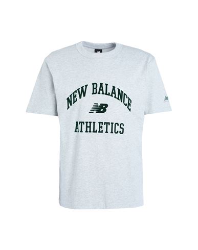 New Balance Athletics Varsity Graphic T-shirt Man T-shirt Light grey Size S Cotton