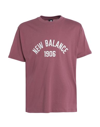 New Balance Essentials Varsity T-shirt Man T-shirt Mauve Size M Cotton