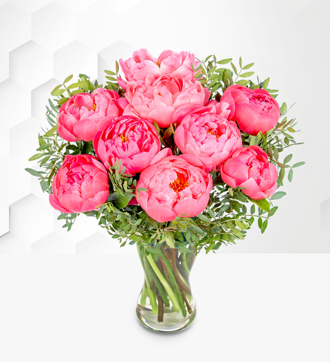 Peony Bouquet - Peony Delivery - Pink Peonies - Flower Delivery - Next Day Flower Delivery