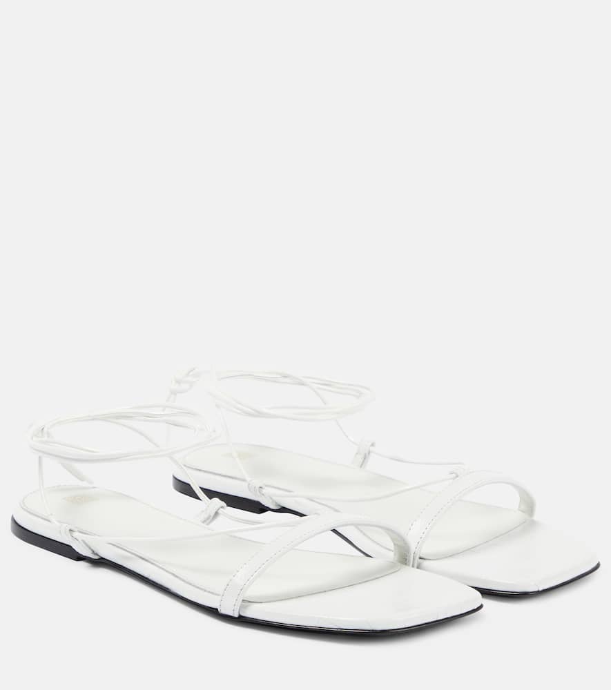 Toteme Croc-effect leather sandals