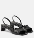 Toteme The Gathered Scoop-Heel leather sandals