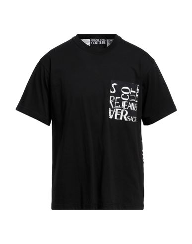 Versace Jeans Couture Man T-shirt Black Size L Cotton