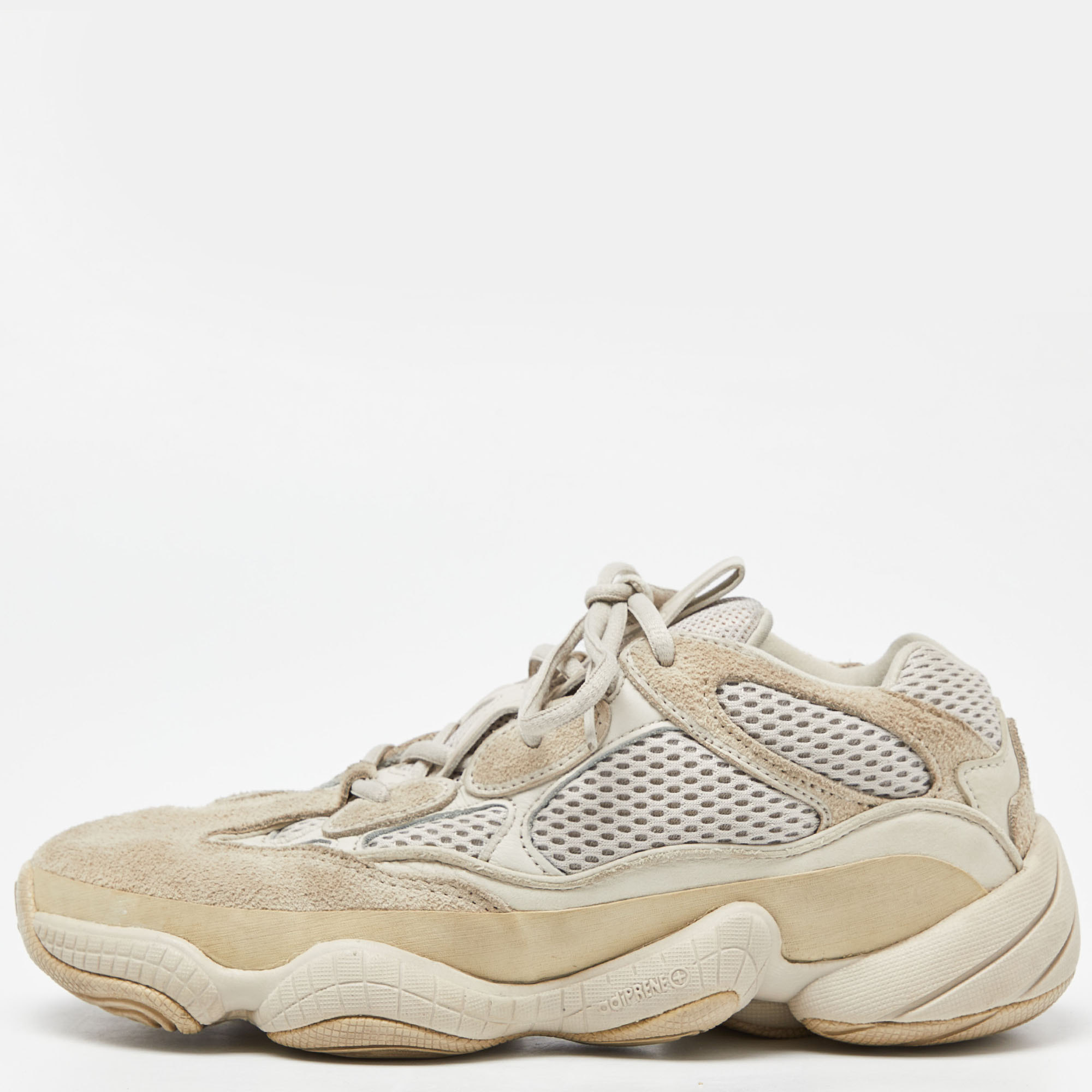 Yeezy x Adidas Grey/White Suede and Mesh Yeezy 500 blush Sneakers Size 39 1/3