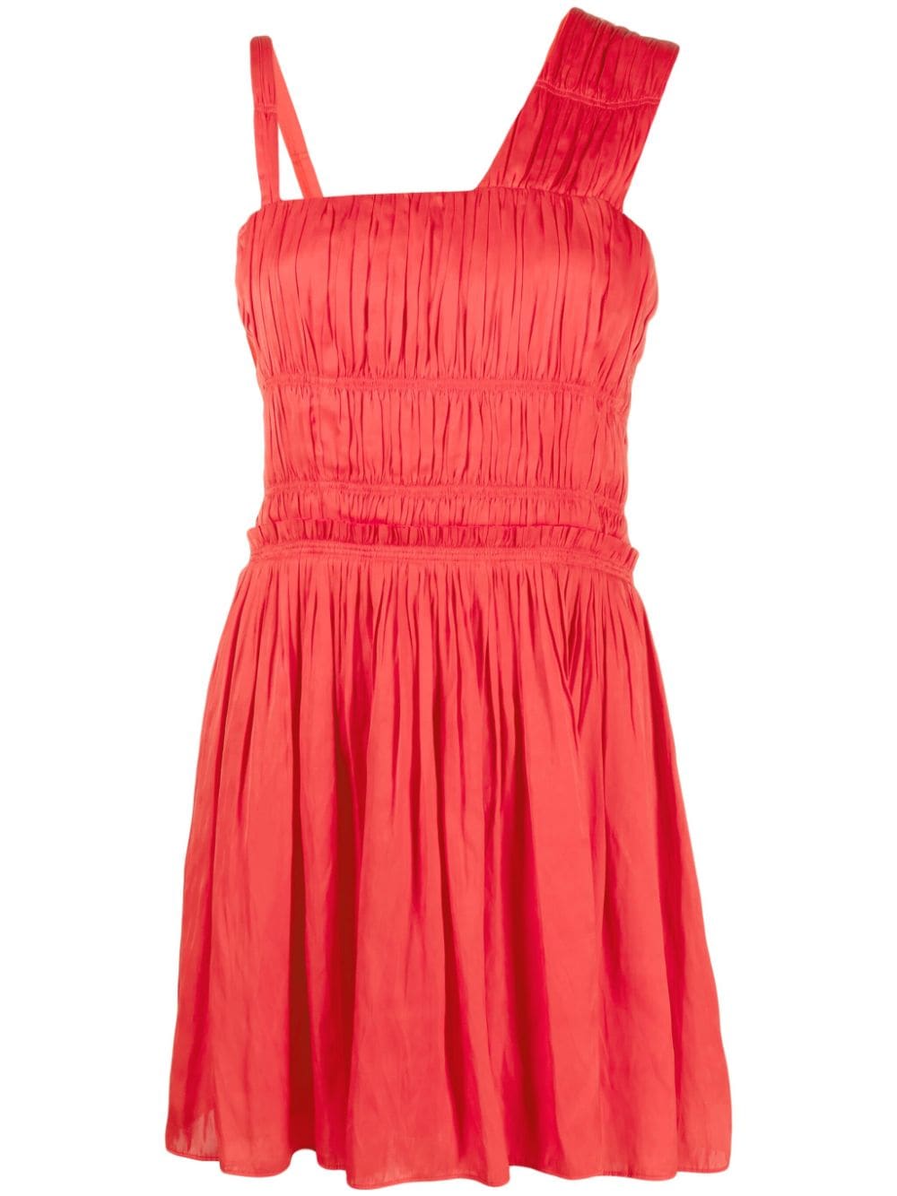 Zadig&Voltaire Roselie satin pleated dress - Red