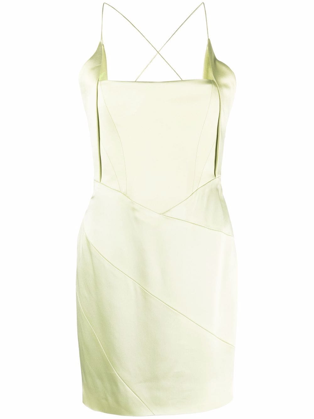 16Arlington Estelli Corset Mini Dress Satin - Green