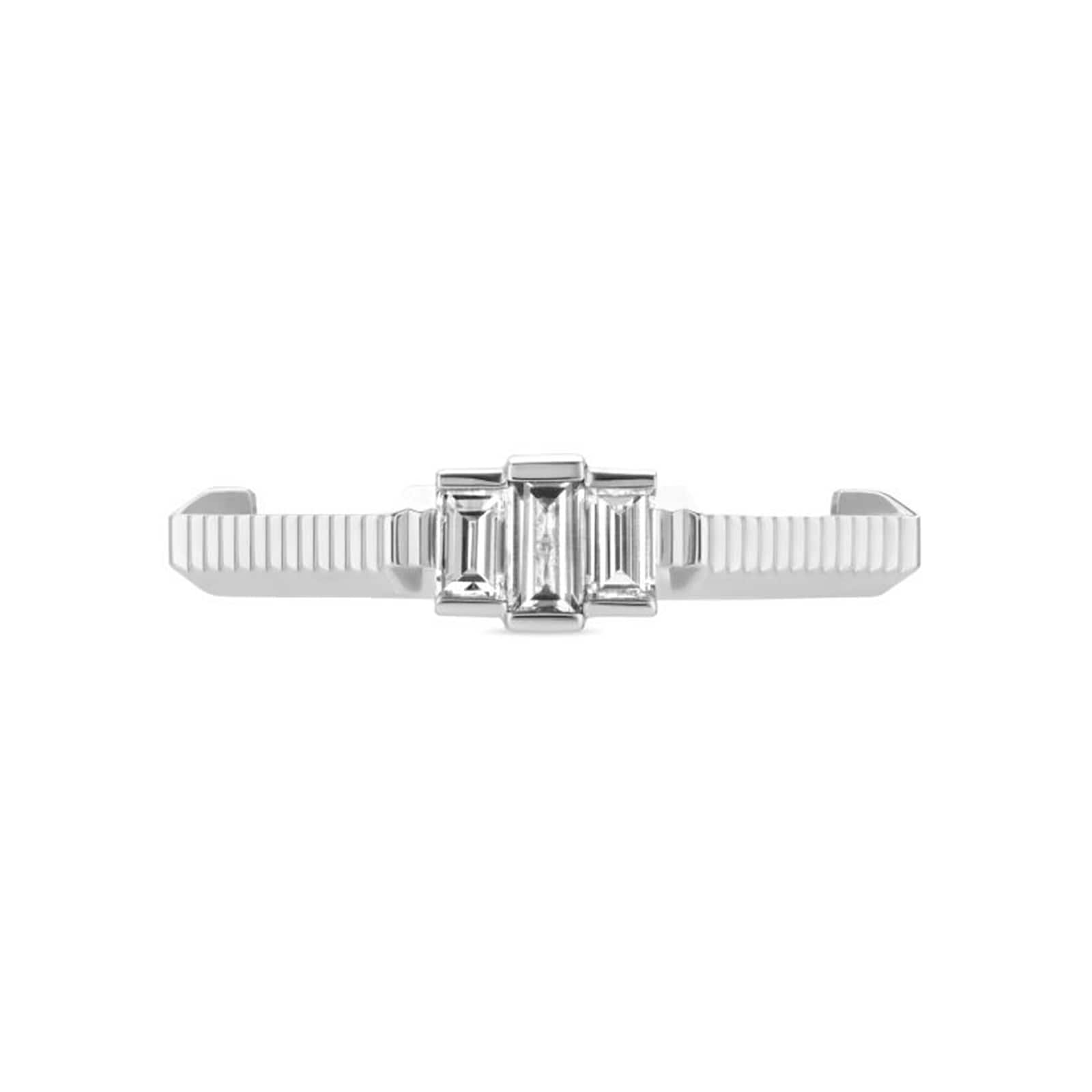 18ct White Gold 0.27cttw Diamond Gucci Link to Love Ring