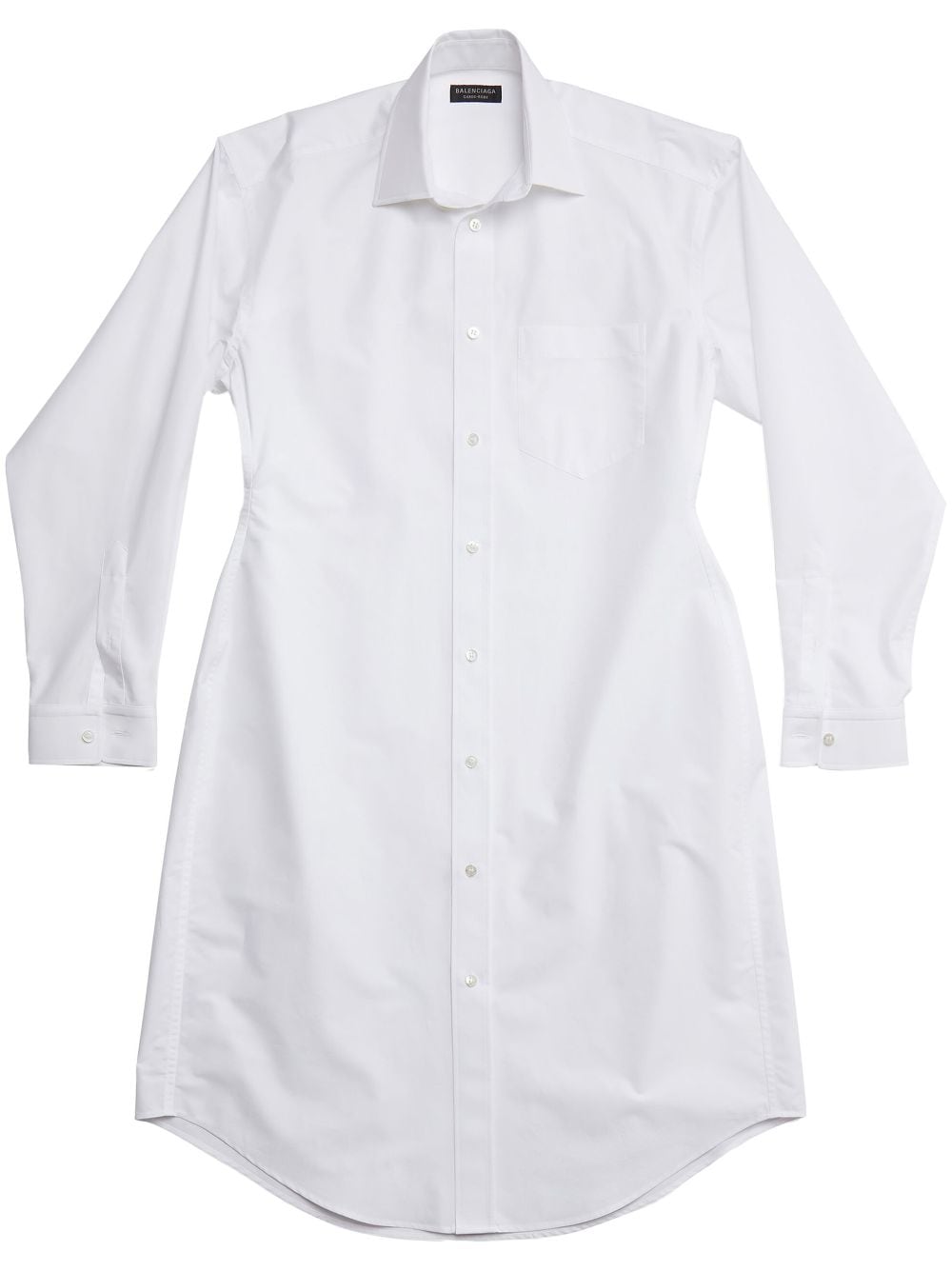 Balenciaga cotton shirt dress - White