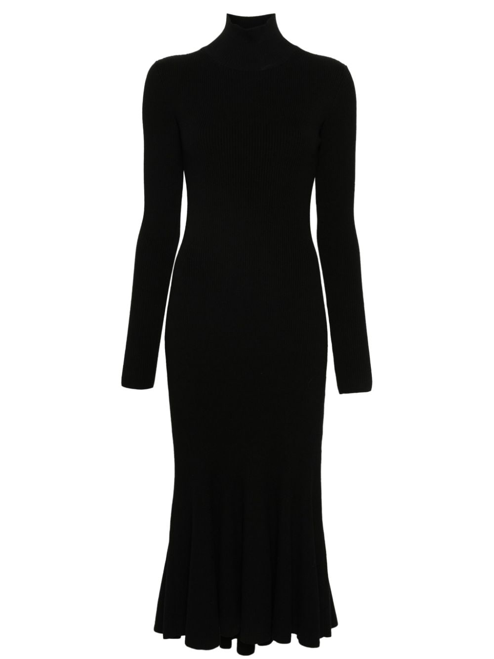 Balenciaga ribbed-knit midi dress - Black