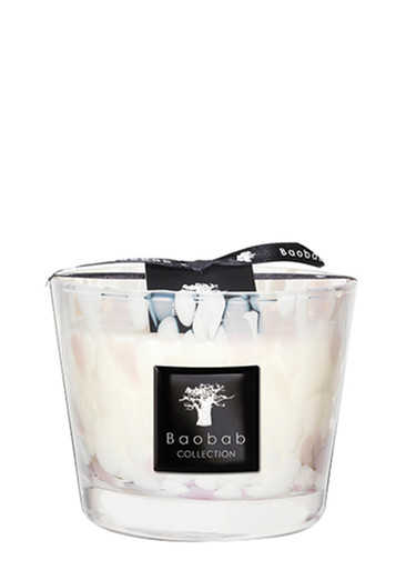 Baobab Collection Max 10 Pearls White Candle