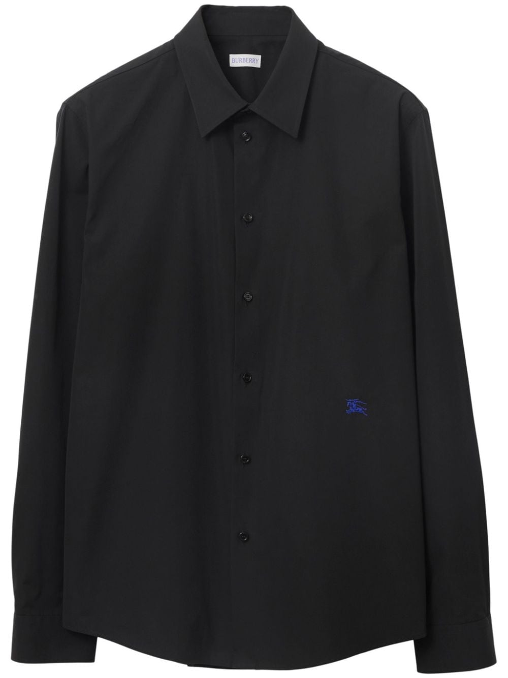 Burberry EKD-embroidered cotton shirt - Black