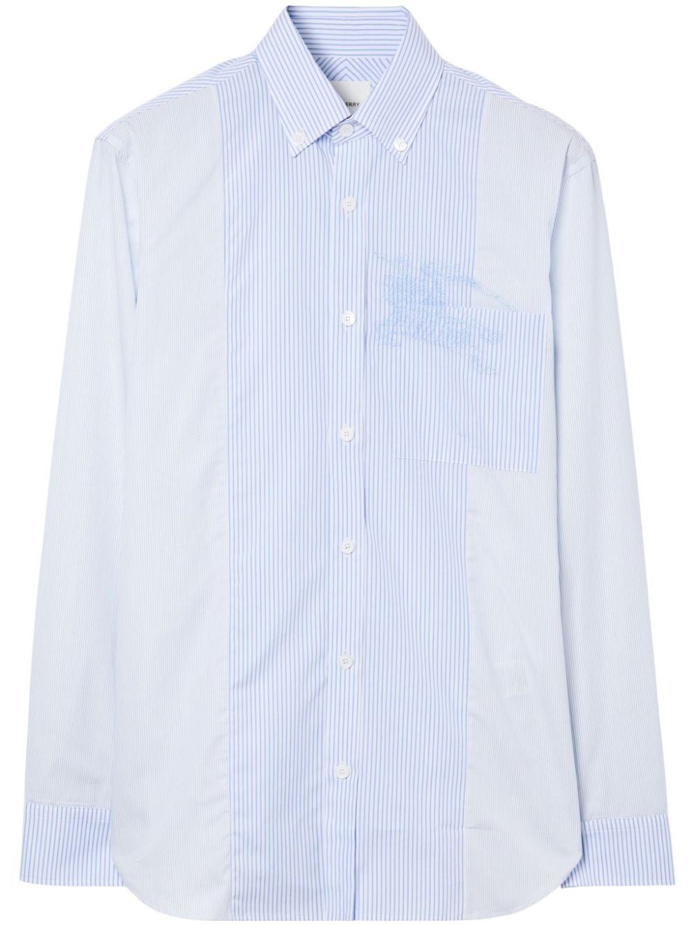 Burberry EKD striped cotton shirt - Blue