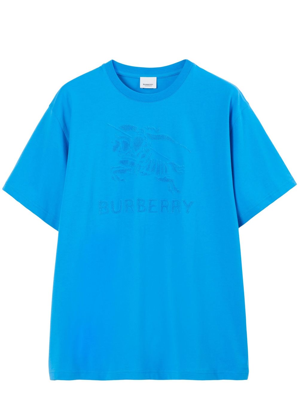 Burberry Equestrian Knight-motif cotton T-shirt - Blue