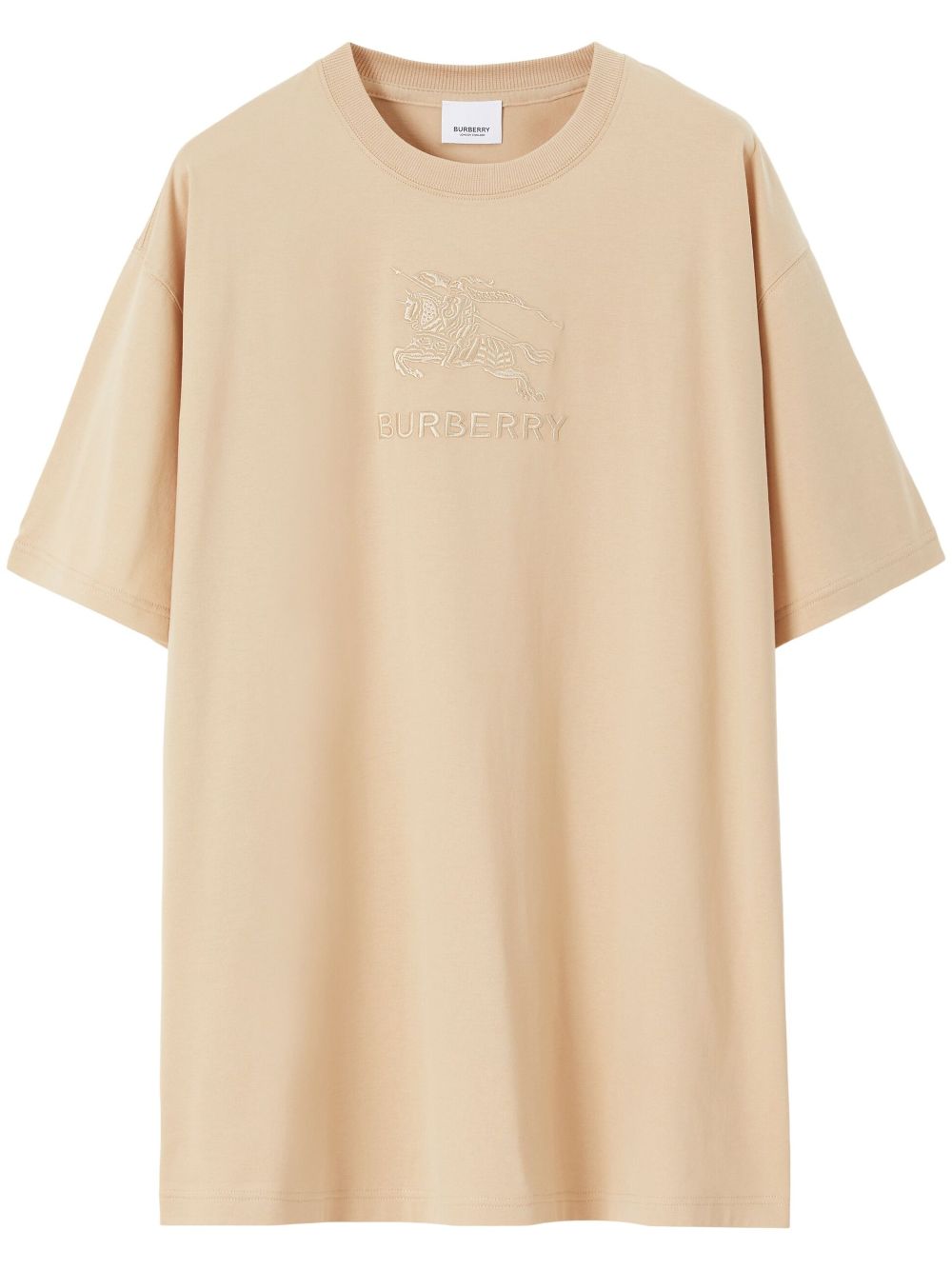Burberry Equestrian Knight-motif cotton T-shirt - Neutrals