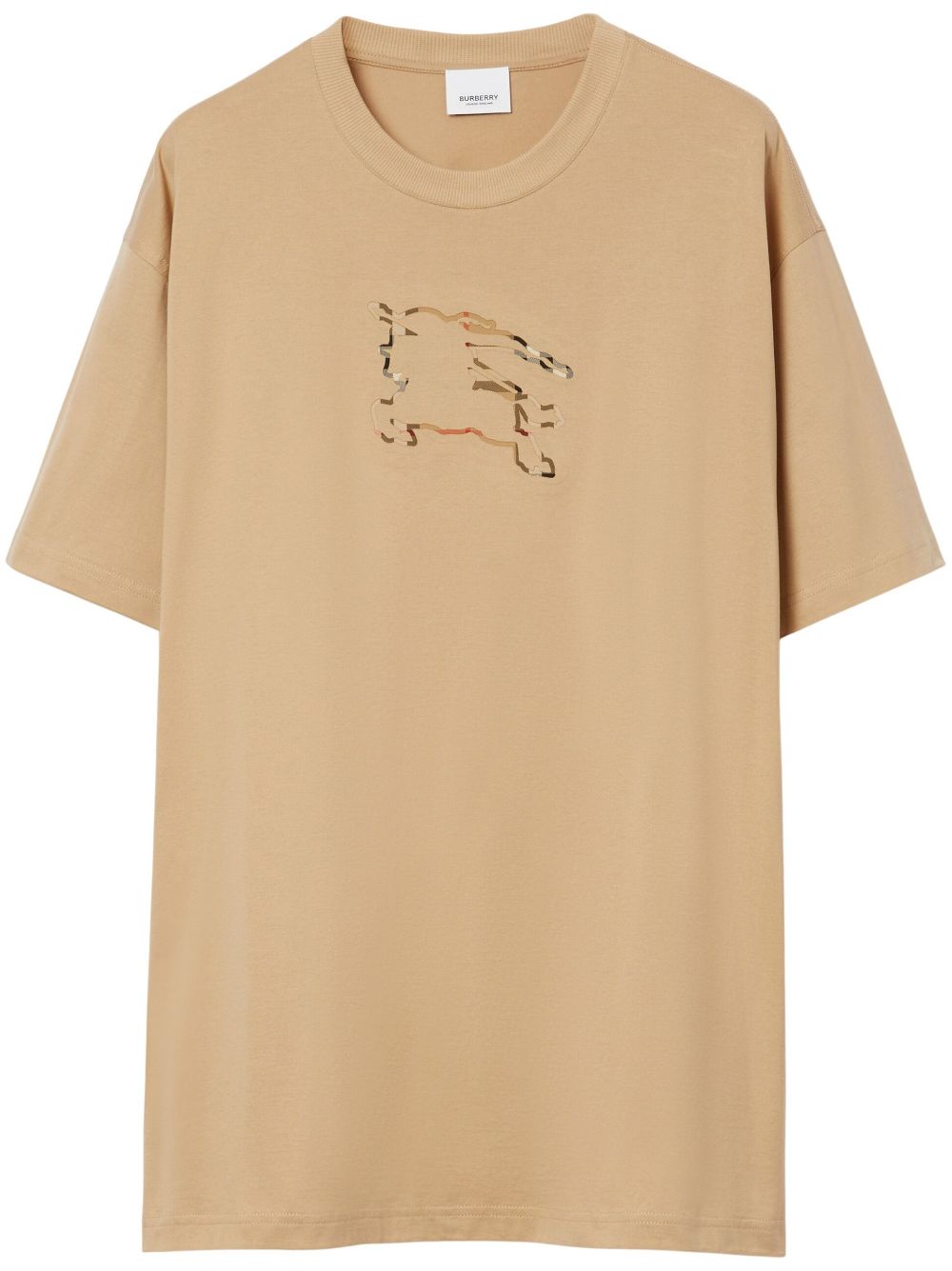 Burberry Equestrian Knight-motif cotton T-shirt - Neutrals
