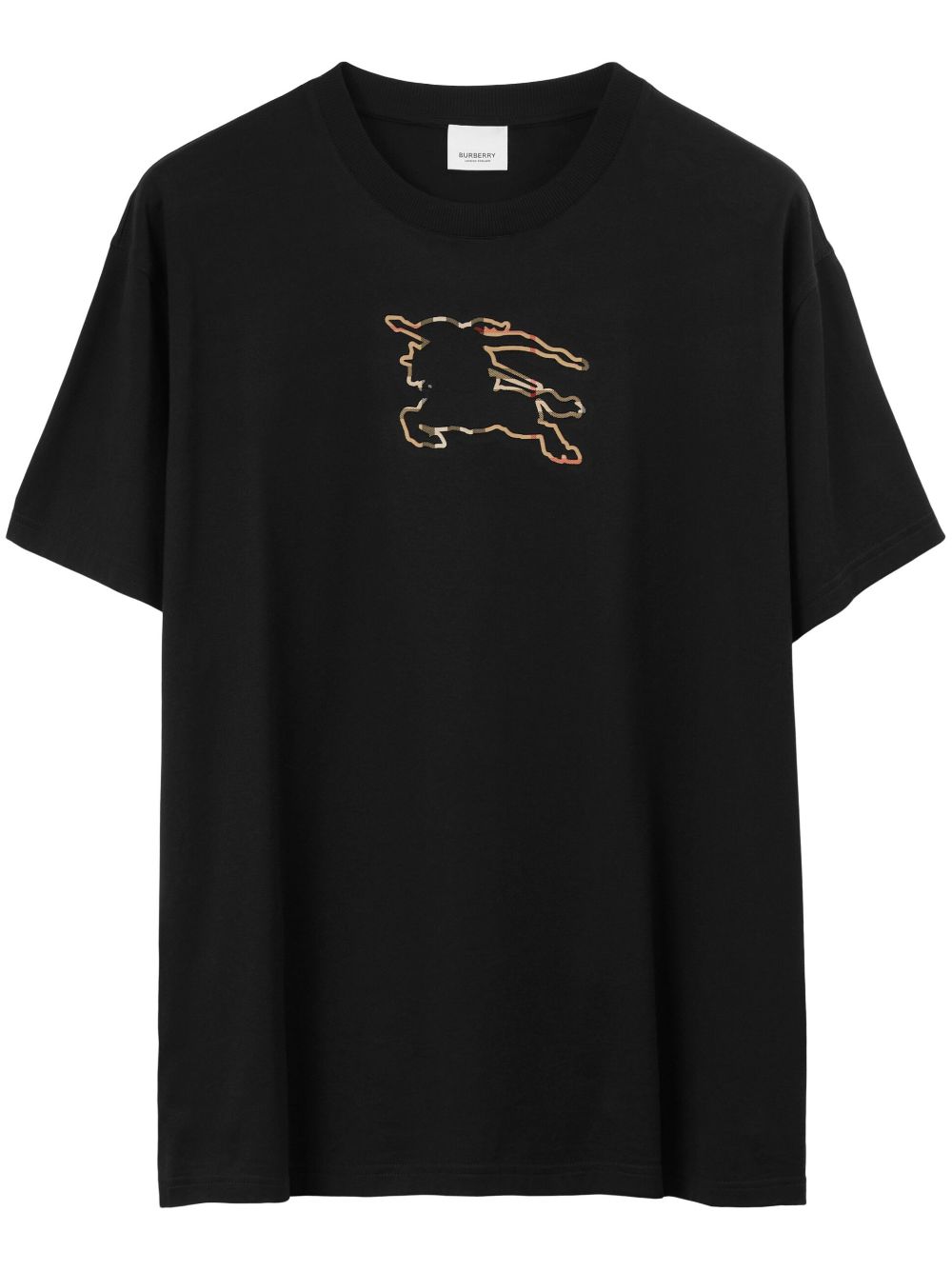 Burberry Equestrian Knight-print T-shirt - Black