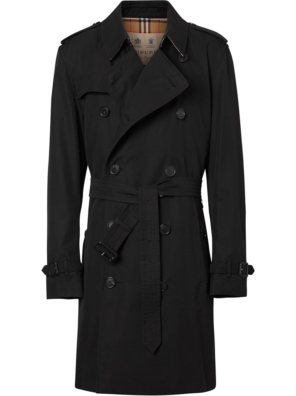 Burberry Kensington Heritage mid-length coat - Black
