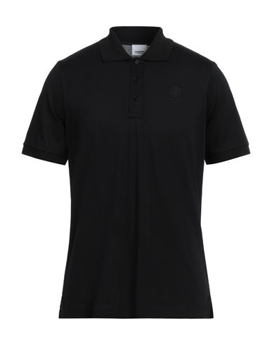 Burberry Man Polo shirt Black Size XXS Cotton, Elastane
