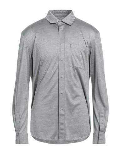 Burberry Man Shirt Grey Size 15 Silk