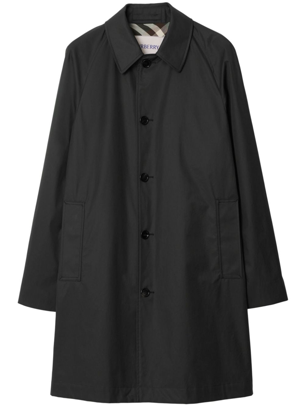 Burberry button-up trench coat - Black