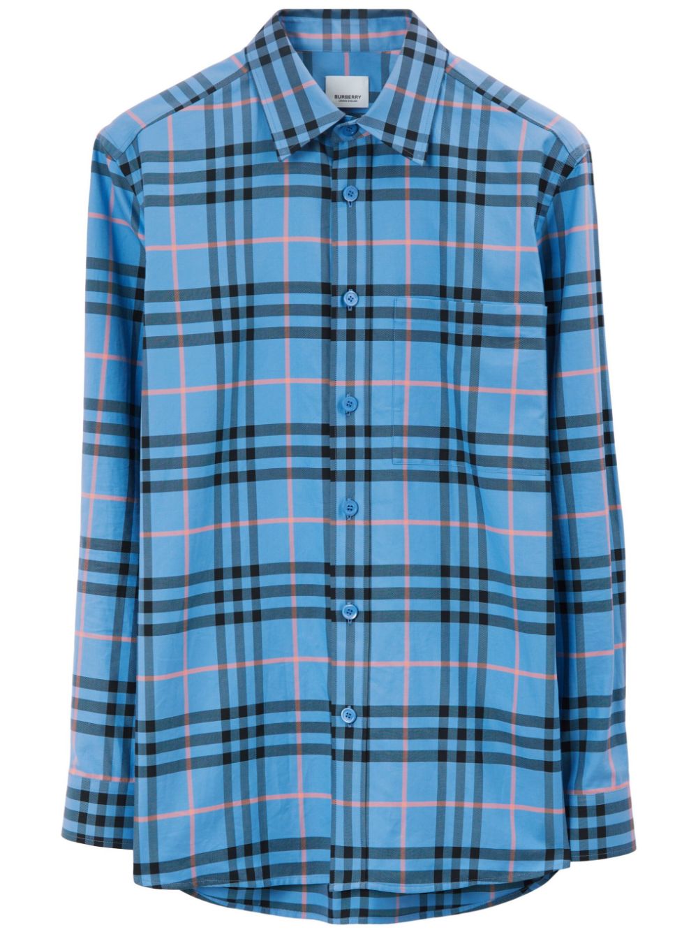 Burberry check cotton shirt - Blue
