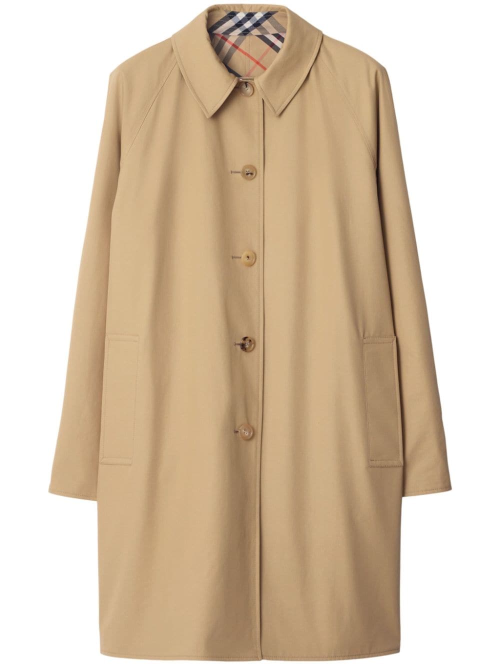 Burberry check-pattern reversible trench coat - Neutrals
