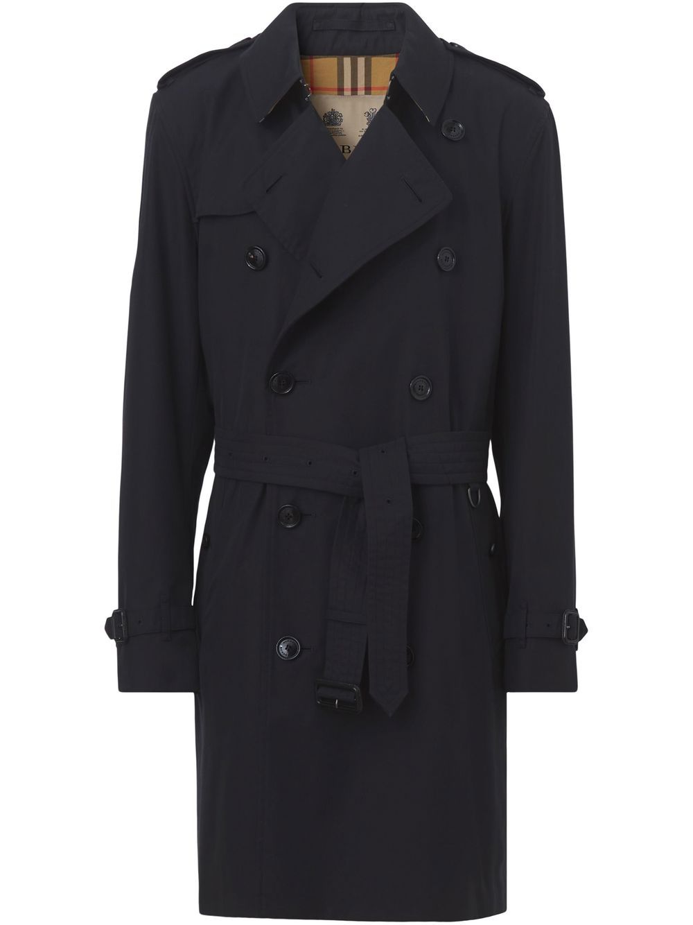 Burberry double-breasted trench coat - Blue