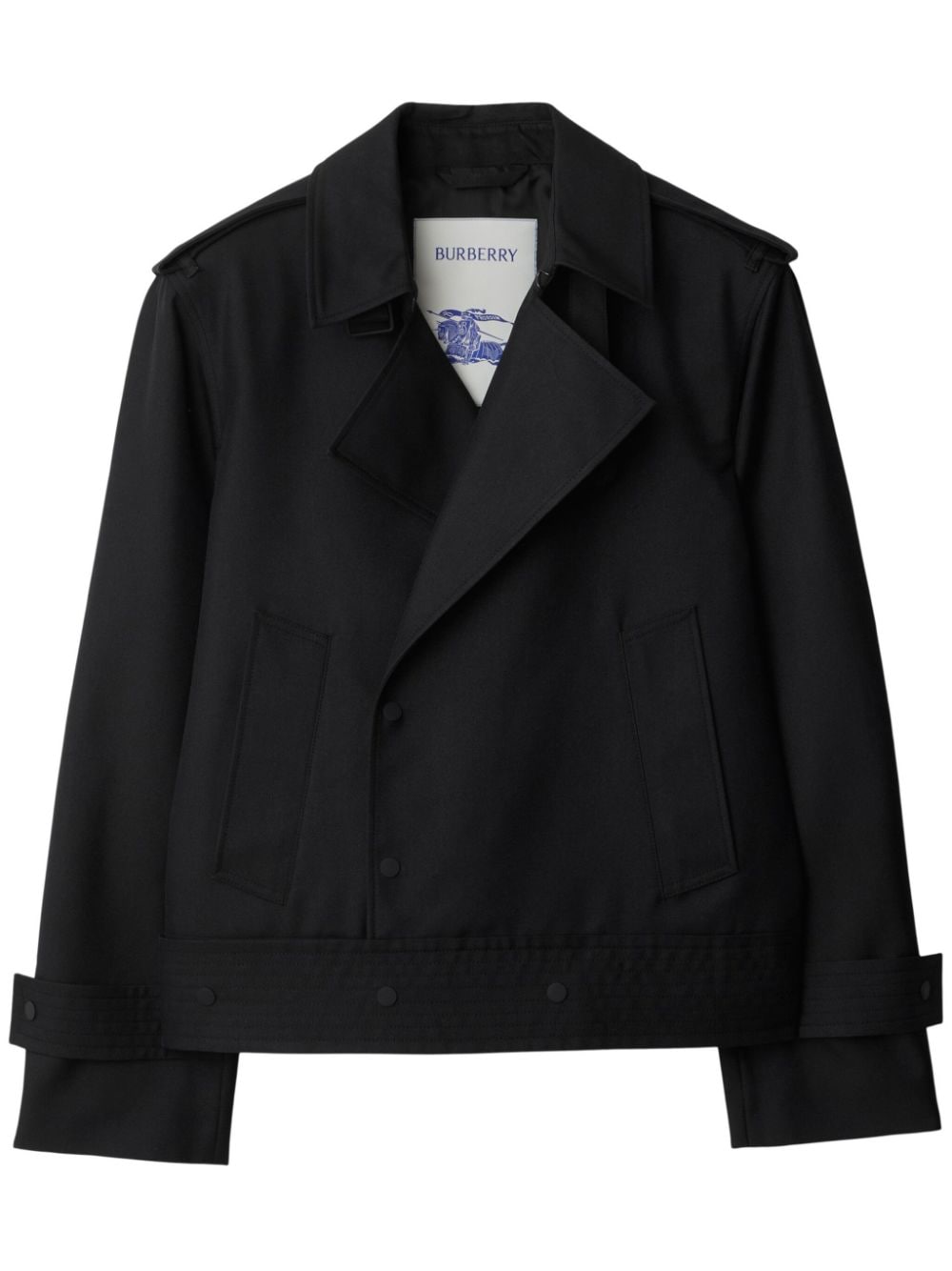 Burberry double-breasted trench-style jacket - Black