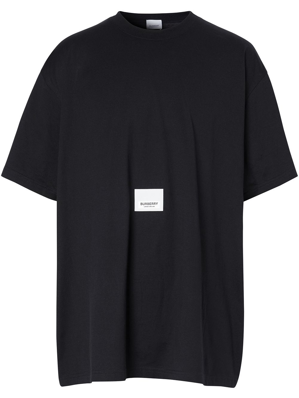Burberry logo-patch T-shirt - Black