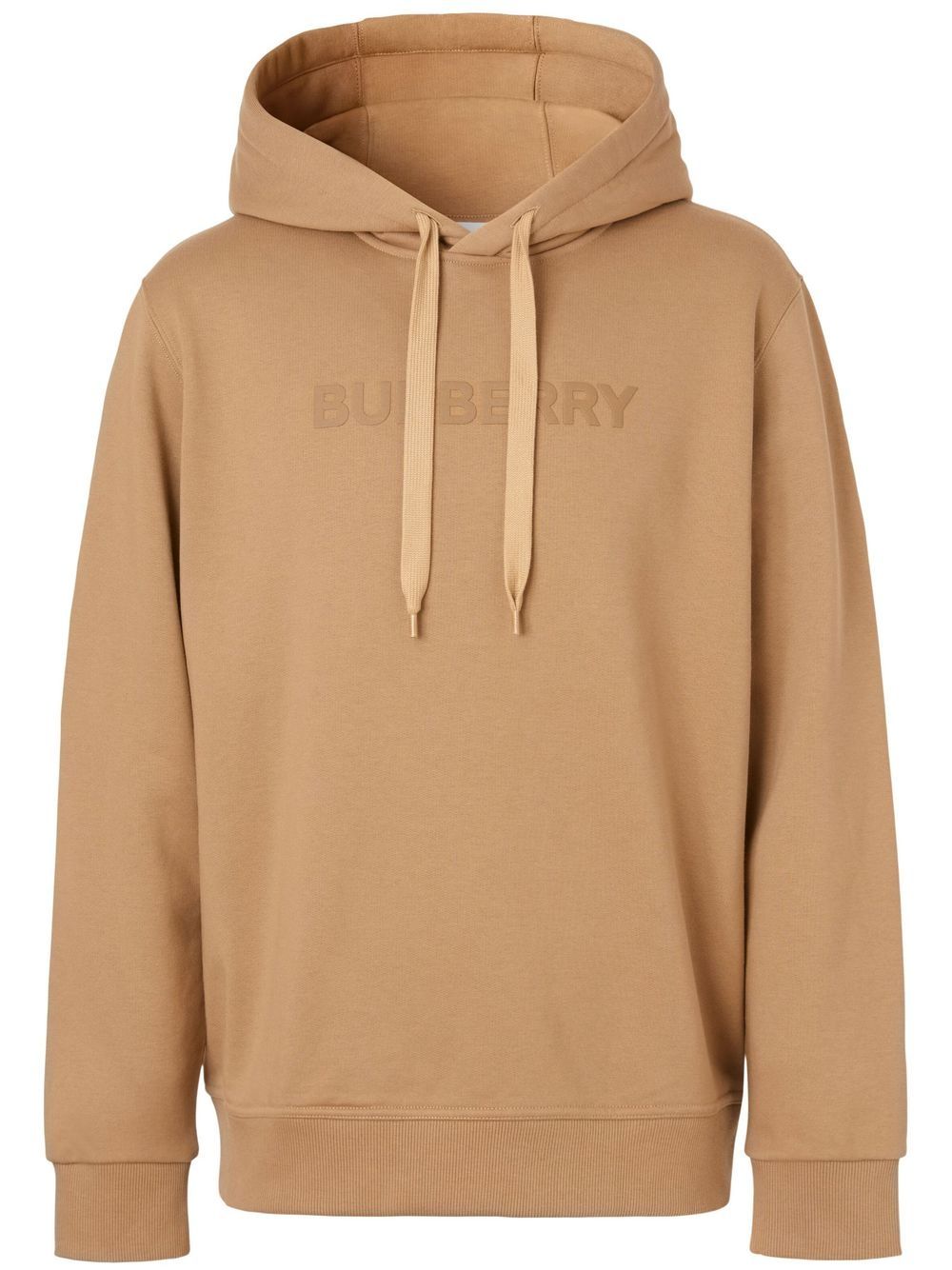 Burberry logo-print drawstring hoodie - Neutrals