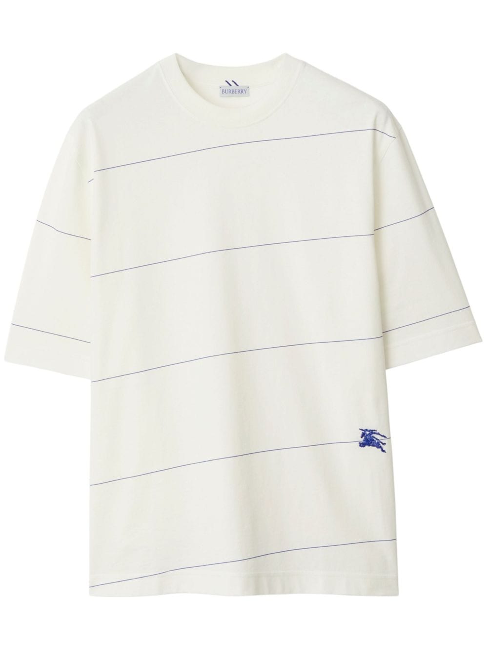 Burberry striped cotton T-shirt - White