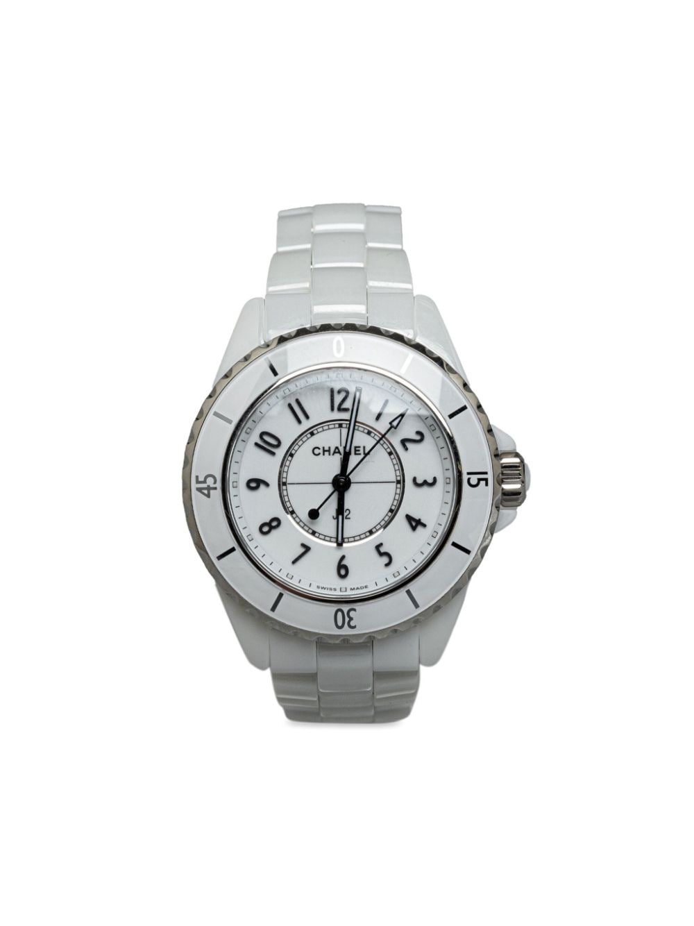 CHANEL Pre-Owned pre-owned J12 38mm - White