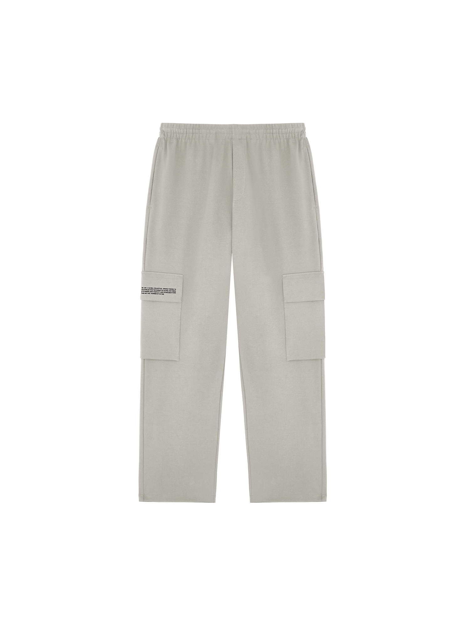 Double Jersey Cargo Track Pants-stone