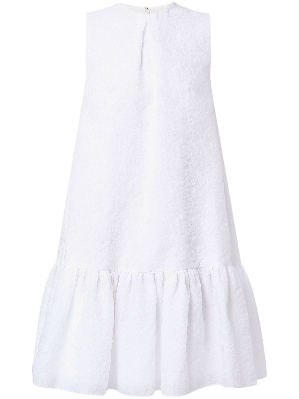 ERDEM Maple organza-cloque belted dress - White