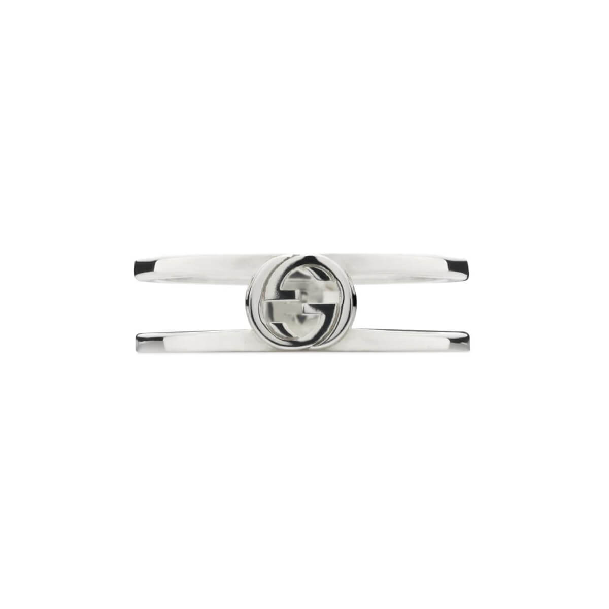 Interlocking G Sterling Silver 6mm Ring - Ring Size L