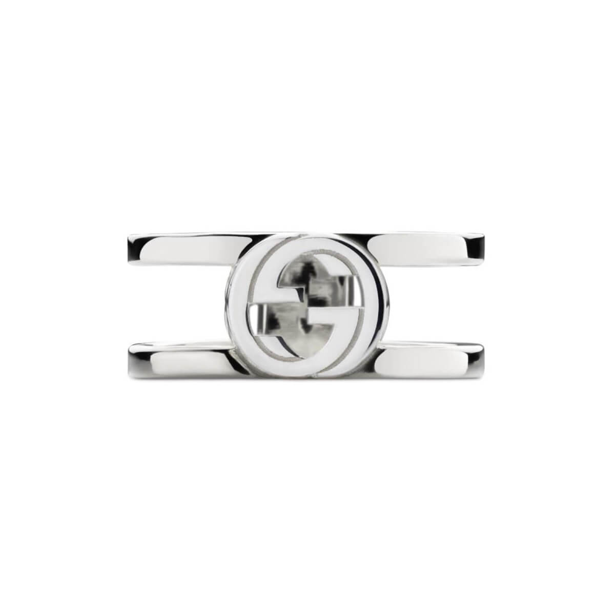 Interlocking G Sterling Silver 9mm Ring - Ring Size L