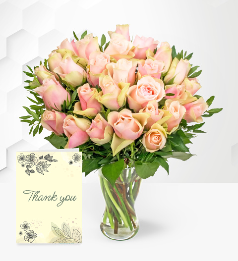 La Belle with Thank You Card