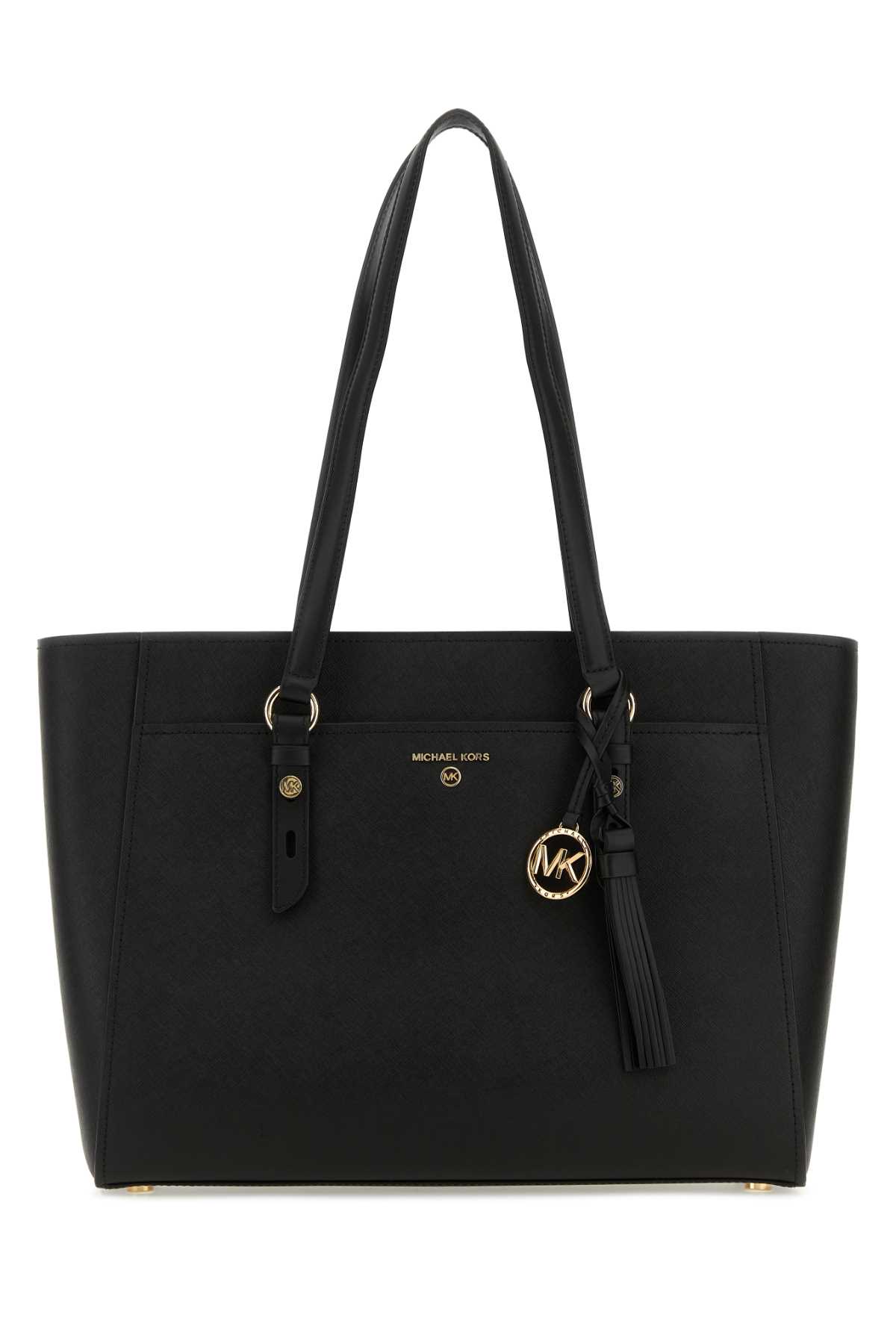 Michael Kors Black Leather Large Sullivan Shopping Bag