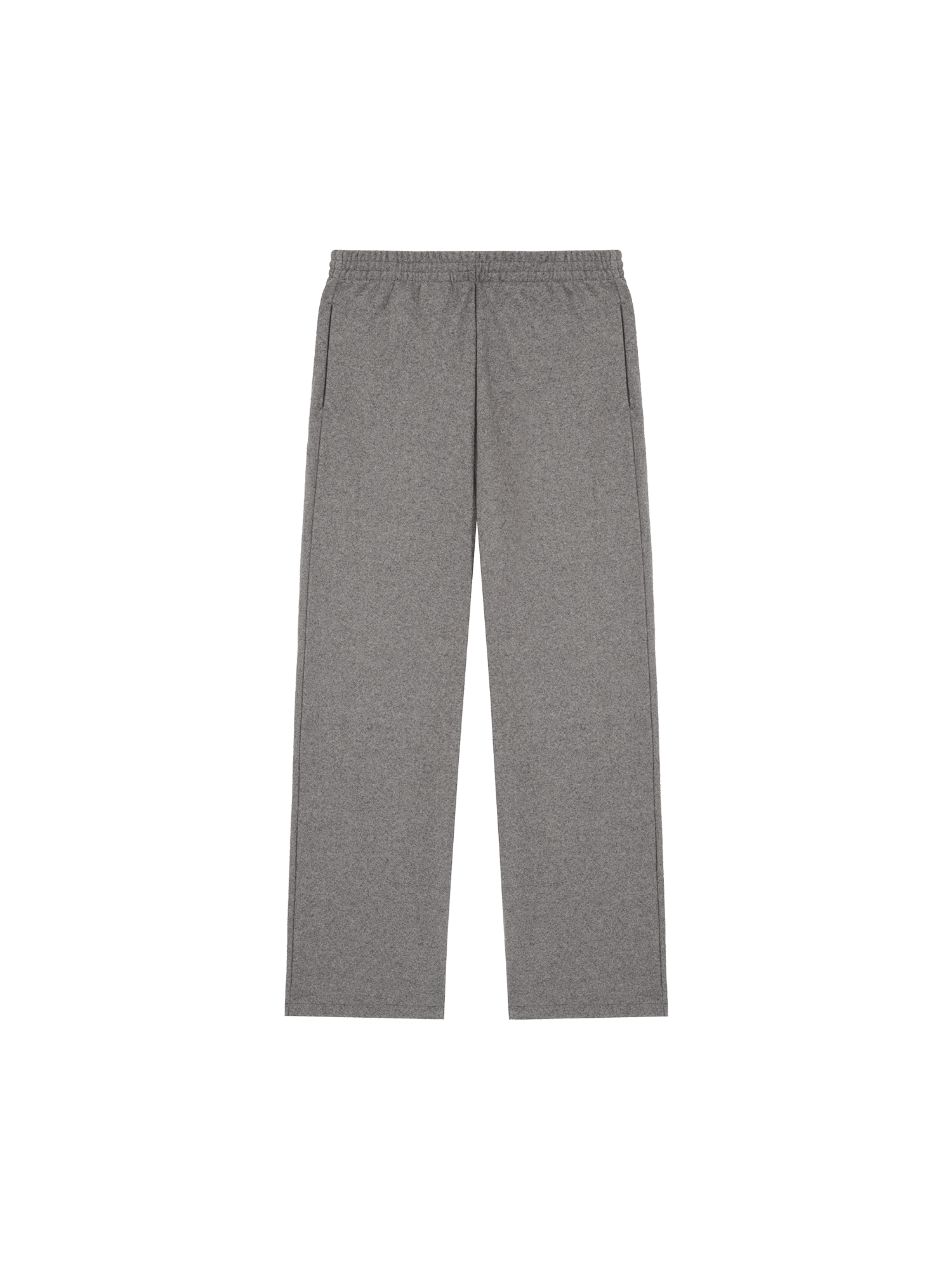 Recycled Wool Jersey Wide-Leg Track Pants-volcanic grey