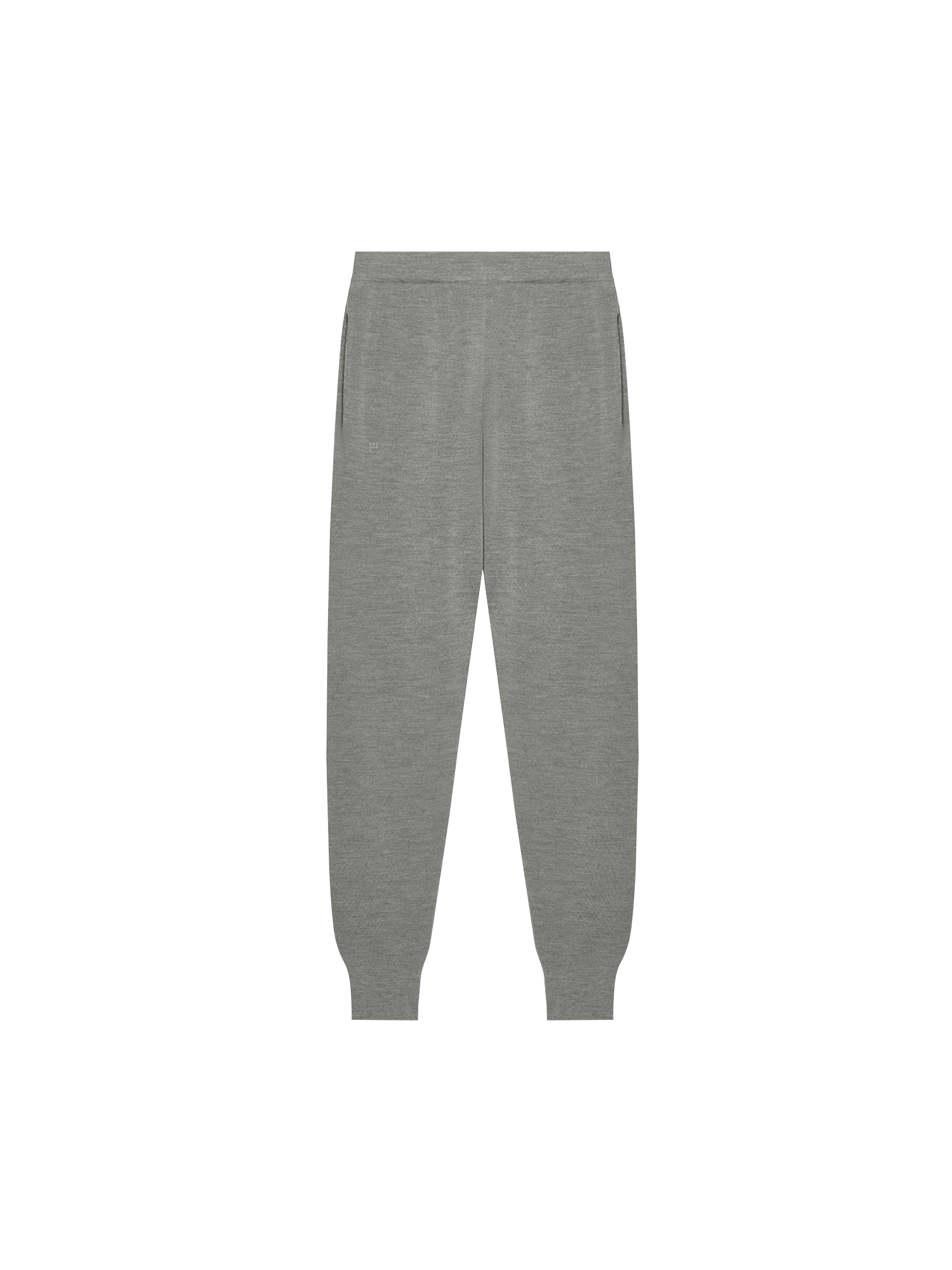 Regenerative Merino Wool Track Pants-grey marl