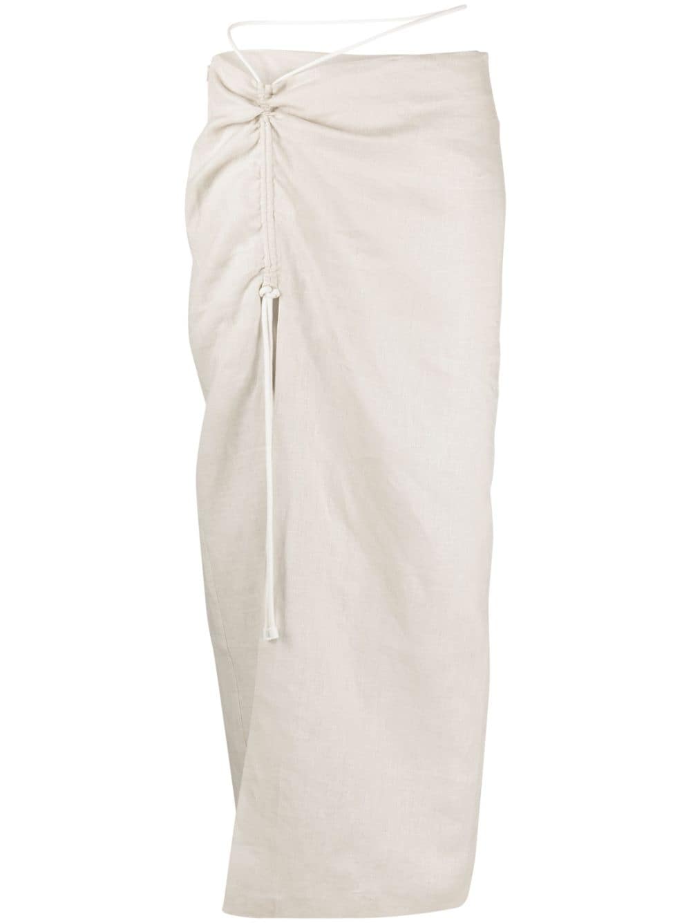 SIR. D'orsay linen maxi skirt - Neutrals