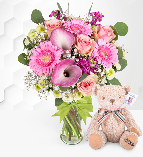The June Bouquet with Teddy