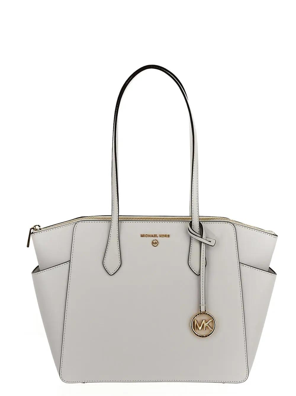 MICHAEL Michael Kors Marilyn Tote In White Leather