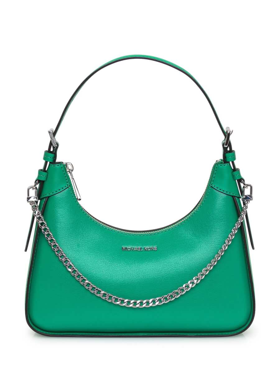 MICHAEL Michael Kors Wilma Midi Green Leather Bag